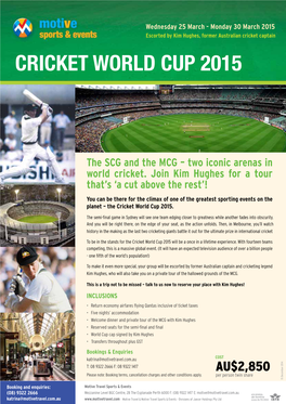 Cricket World Cup 2015