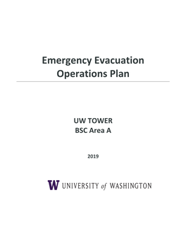 Emergency Evacuation and Operations Plan