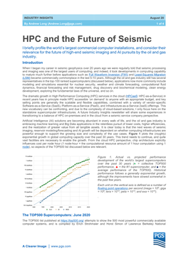 Industry Insights | HPC and the Future of Seismic