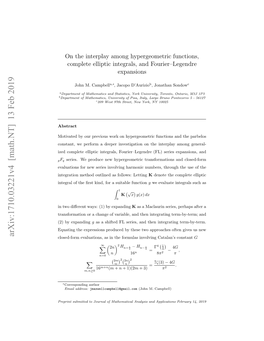 On the Interplay Among Hypergeometric Functions, Complete