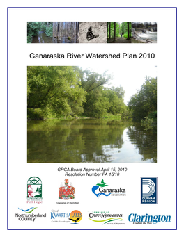 Ganaraska River Watershed Plan 2010