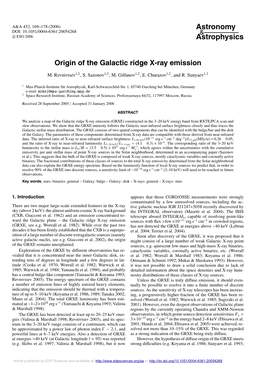 Origin of the Galactic Ridge X-Ray Emission