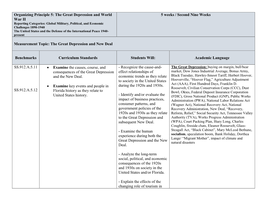 Organizing Principle 5: the Great Depression and World War II 5