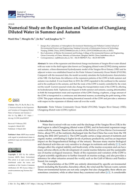 Numerical Study on the Expansion and Variation of Changjiang Diluted Water in Summer and Autumn