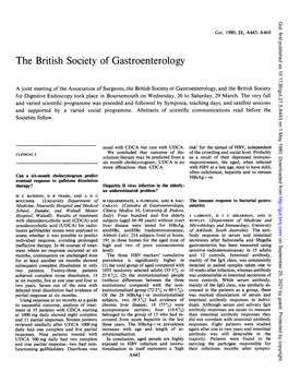 The British Society of Gastroenterology