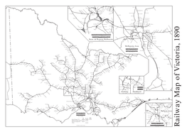 Railway Map of Victoria, 1890