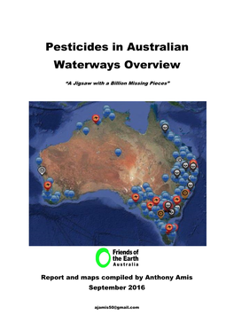Pesticides in Australian Waterways Overview