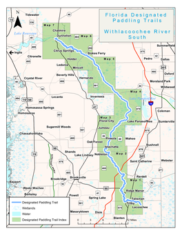 Florida Designated Paddling Trails Withlacoochee River South