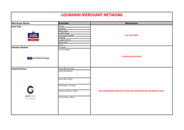 Loubnani Merchant Network