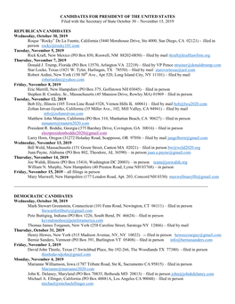 Presidential-Candidates-List-2020.Pdf