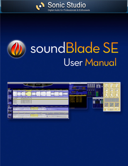 Soundblade Version 1.3 — User Manual