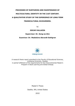 Thesis Report