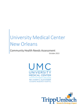 Community Health Needs Assessment October 2015