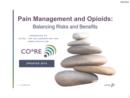 Pain Management and Opioids: Balancing Risks and Benefits