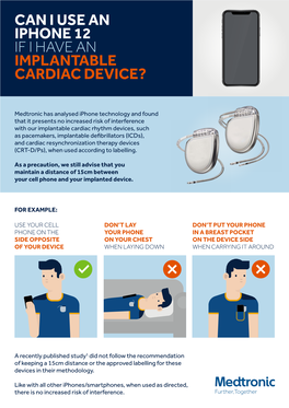 Iphone 12 and ICD's