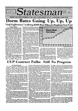 Dorm Rates Going Upa, Up, Un 