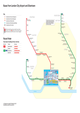 Buses from London City Airport and Silvertown