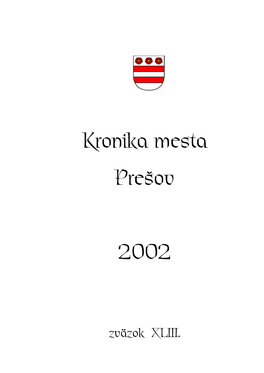 Kronika Mesta Prešov 2002