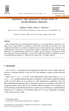 Disjunctive and Conjunctive Normal Forms of Pseudo-Boolean Functions