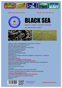 Black Sea Scientific Journal of Academic Research