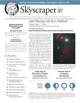 Newsletter Archive the Skyscraper April 2011