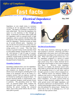 Electrical Impedance Hazards Fast Facts