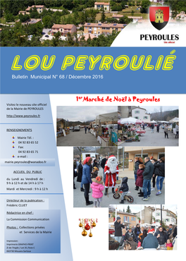 1Er Marché De Noël À Peyroules Visitez Le Nouveau Site Officiel De La Mairie De PEYROULES