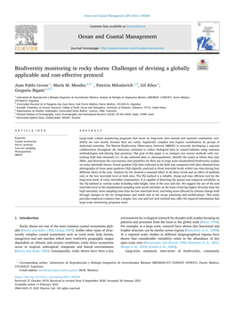 Biodiversity Monitoring in Rocky Shores: Challenges of Devising a Globally Applicable and Cost-Effective Protocol
