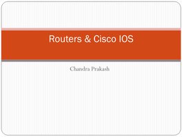 Routers & Cisco