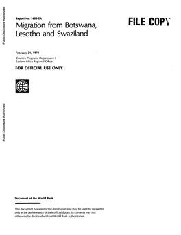 World Bank Document