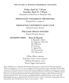 Concert Program