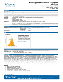 Human Gp130 Fluorescein-Conjugated Antibody