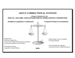 2019 Adult Correctional Systems Survey