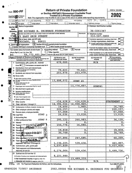 Form990-PF Return of Private Foundation