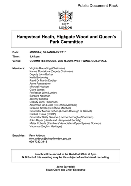 Hampstead Heath, Highgate Wood and Queen's Park Committee