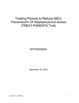 Study Protocol and Statistical Analysis Plan