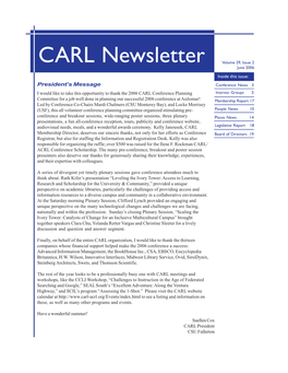 CARL Newsletter