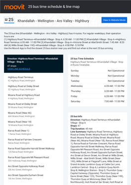 25 Bus Time Schedule & Line Route