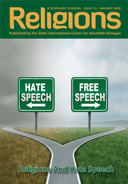 Religious Freedom, Discarding Hate Speech and Contempt of Religions
