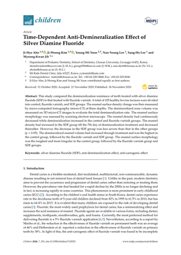 Time-Dependent Anti-Demineralization Effect