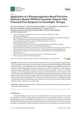 Application of a Pharmacogenetics-Based Precision Medicine Model (5SPM) to Psychotic Patients That Presented Poor Response to Neuroleptic Therapy