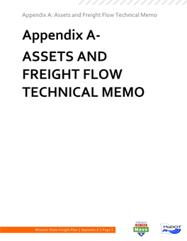 Appendix A- ASSETS and FREIGHT FLOW TECHNICAL MEMO