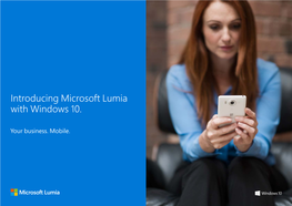 Introducing Microsoft Lumia with Windows 10
