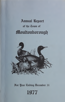 Annual Report of the Town of Moultonborough, New Hampshire