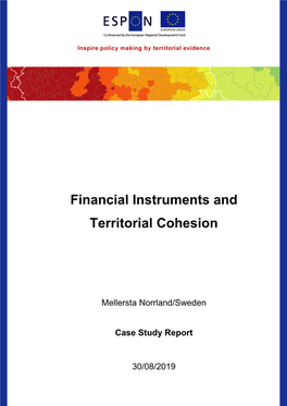 Financial Instruments and Territorial Cohesion
