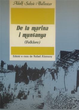 De La Marina I Muntanya : Folklore