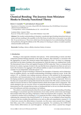 Chemical Bonding: the Journey from Miniature Hooks to Density Functional Theory