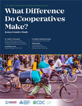 What Difference Do Cooperatives Make? Kenya Country Study