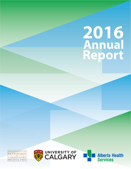 2016 Department of Pathology & Laboratory Medicine Annual Report