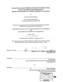 Human/Environment Relations Analysis & Simulation Using